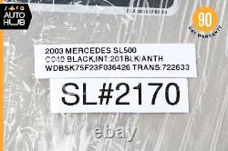 03-06 Mercedes R230 SL500 SL55 AMG Right Passenger Side Sun Visor Shade Gray OEM