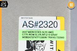 03-12 Mercedes R230 SL55 AMG SL600 Right Side Sun Visor Shade Grey Suede OEM 66k