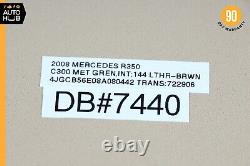 06-08 Mercedes W251 R350 R500 Right Passenger Side Sun Visor Sun Shade Beige OEM