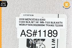 07-09 Mercedes W211 E350 E550 Right Side Sunvisor Sun Visor Shade Cover Gray OEM