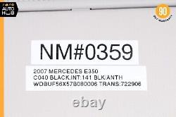 07-09 Mercedes W211 E350 E550 Right Side Sunvisor Sun Visor Shade Cover OEM