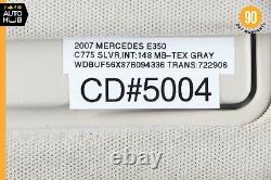 07-09 Mercedes W211 E350 E550 Sun Visor Shade Cover Sunvisor Right Side Gray OEM