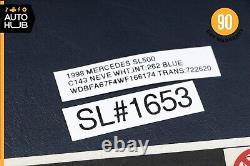 90-02 Mercede R129 SL500 500SL SL320 Left Side Sun Visor Sunvisor Blue OEM