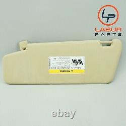 +A1151 W218 MERCEDES 12-14 CLS CLASS FRONT RIGHT SIDE SUN VISOR With MIRROR BEIGE