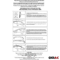 Hood & Wind Deflector & Sun Visor Set for Mercedes Sprinter W903 2000-2006 Black