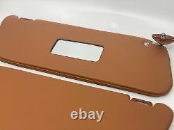 Mercedes W108 280 S 280 Se Sunvisor Interior Sun Visor Mirror Cognac Color Pair