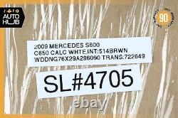 Mercedes W221 S600 CL550 Right Side Sun Visor Shade Sunvisor Beige Suede OEM
