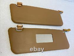 Pair of Palomino Colored Sun Visors with Clips Fits W107