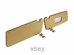 Sunvisor and Clips Set For Mercedes R107 W107 C107 Beige with Clips 1971-1989