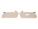 Sunvisors (pair) With Clips For Mercedes 230 Sl 1963-1971 W113 Pagoda Cream